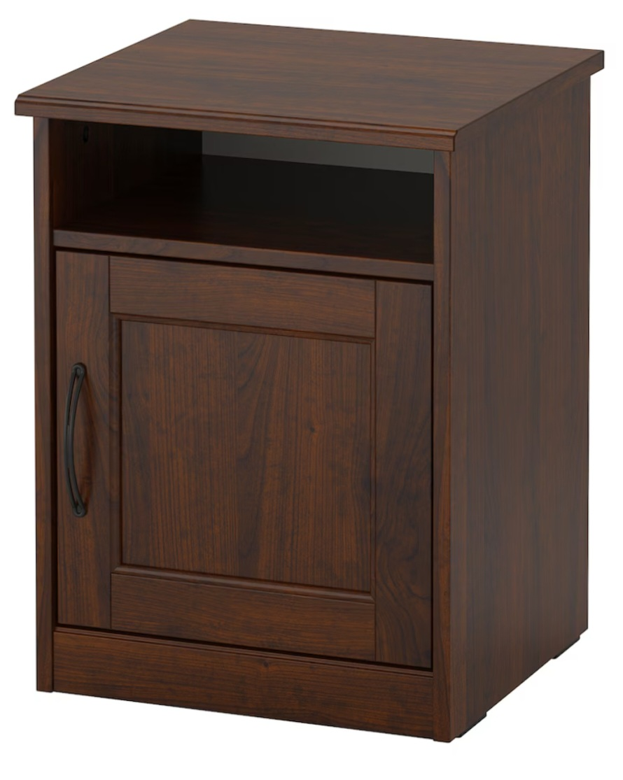 Ikea Nightstand with Shelf and Door