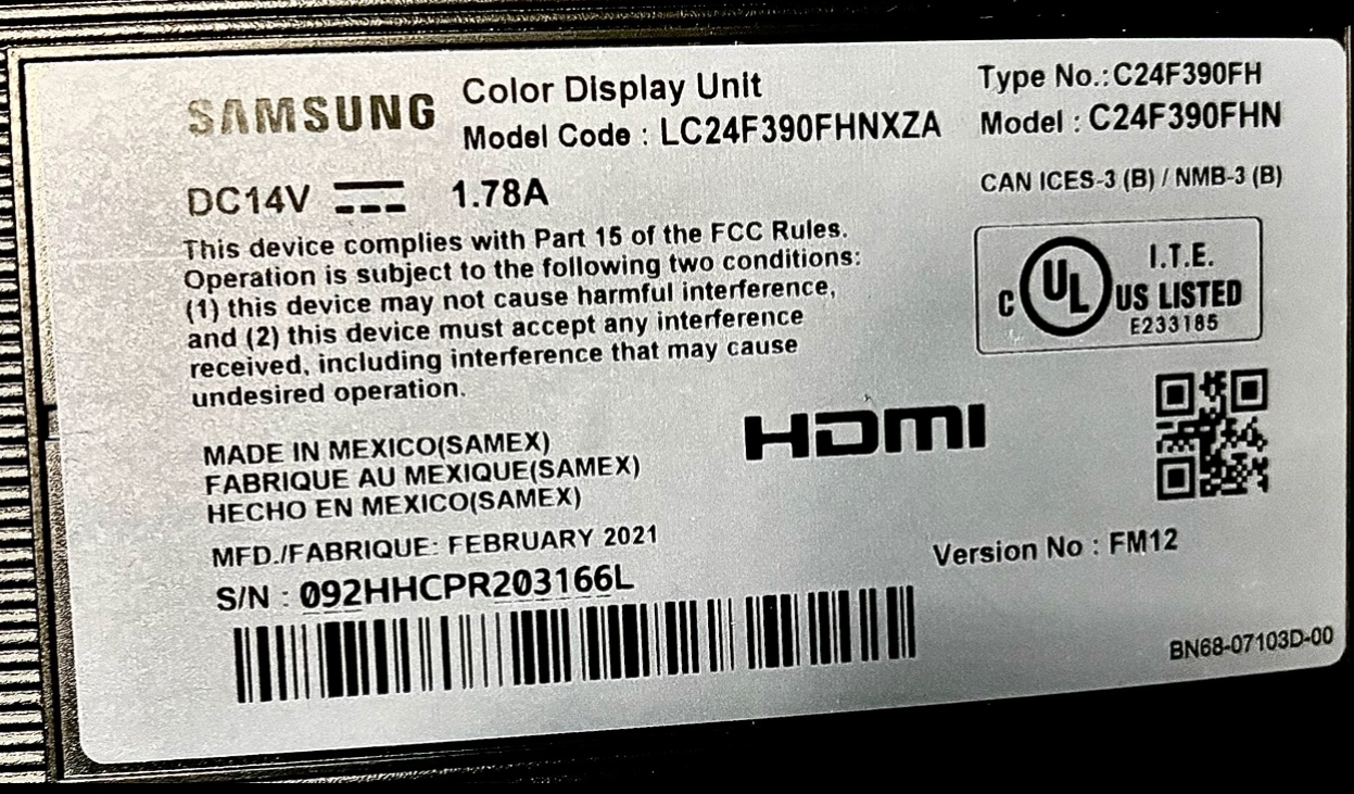 Samsung 24” Curved Monitor with stand - photo 3