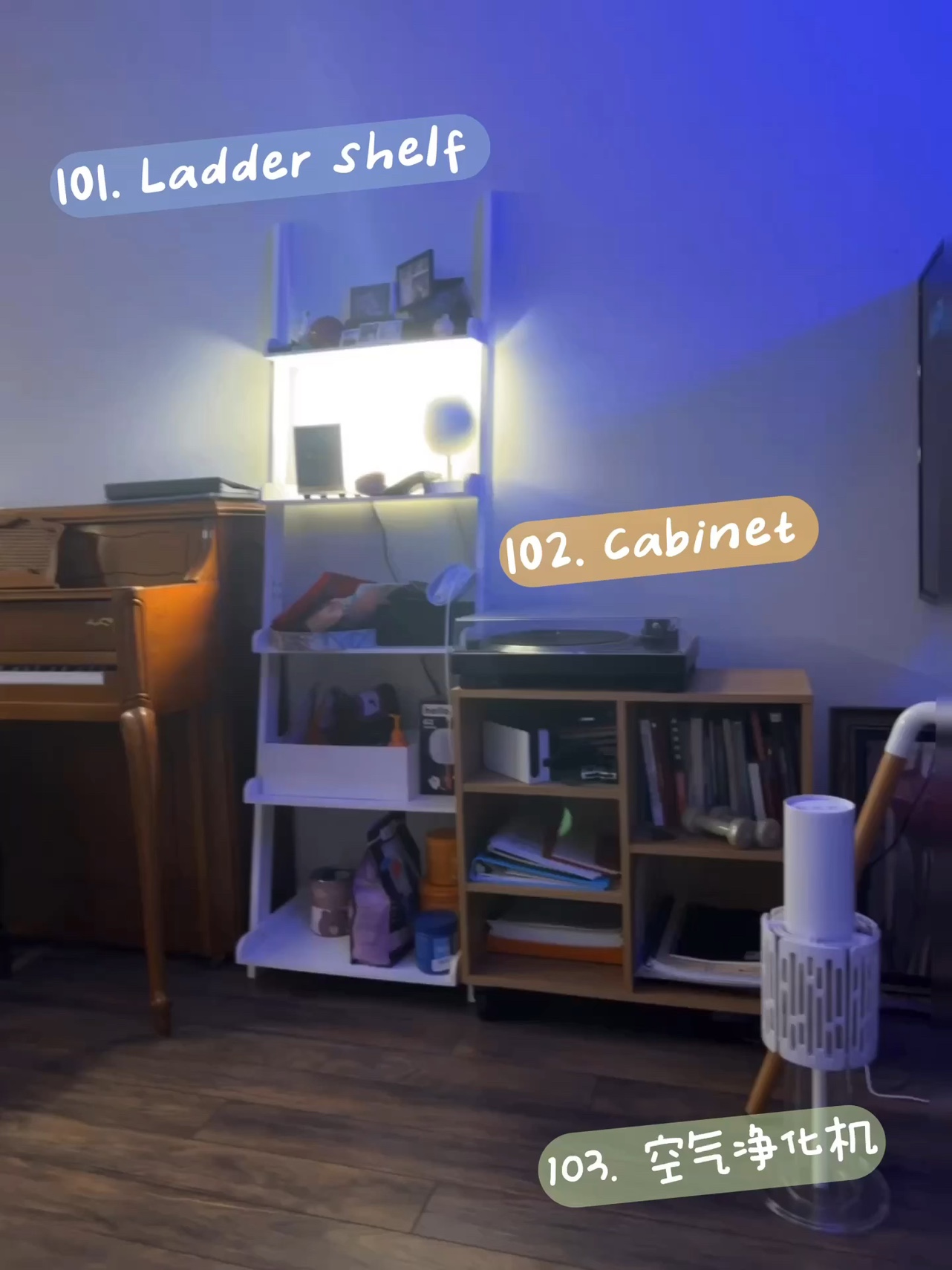 White Ladder Shelf