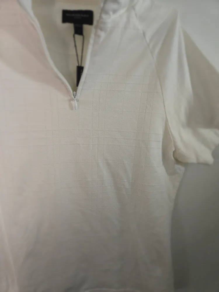 Authenic Burberry Golf White Polo Shirt Size S image indicator(3)