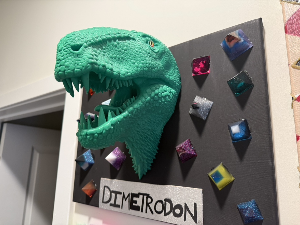 3D printed Dimetrodon Wall Decor - photo 2