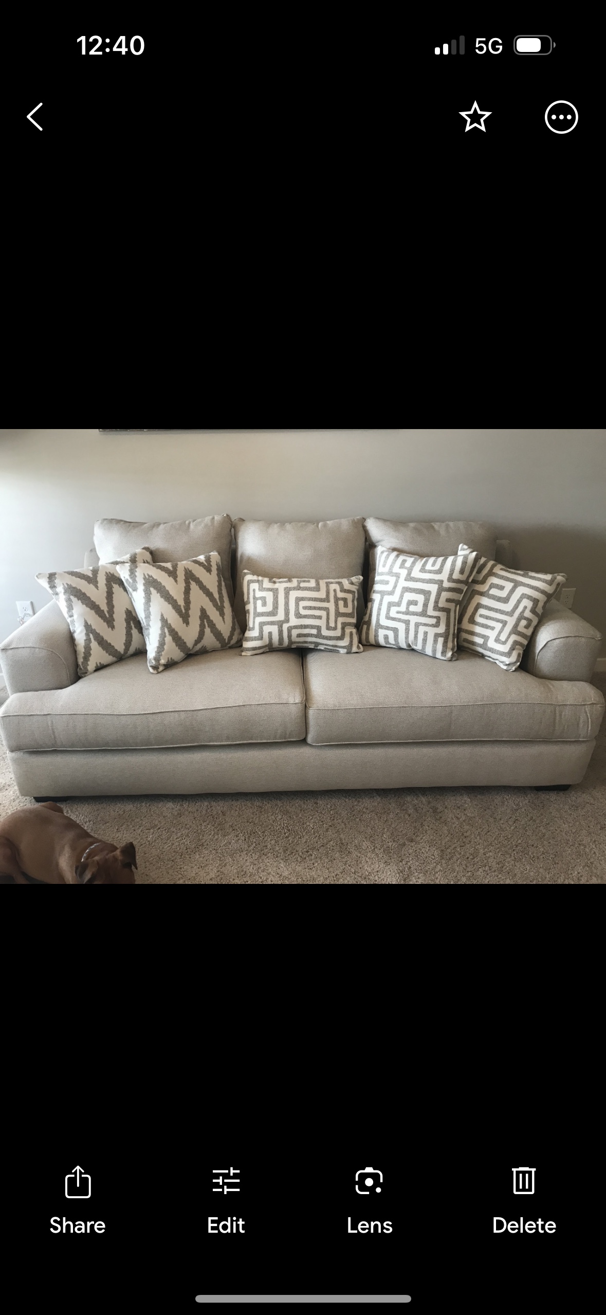 Deep seat light Beige Sofa