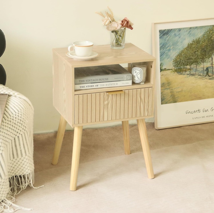 Wood Nightstand End Table - Brand New - photo 2