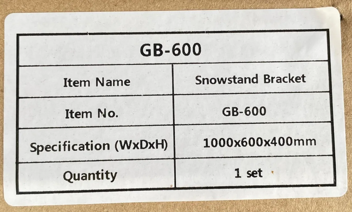 Heat pump stand Bracket GB-600 image indicator(3)