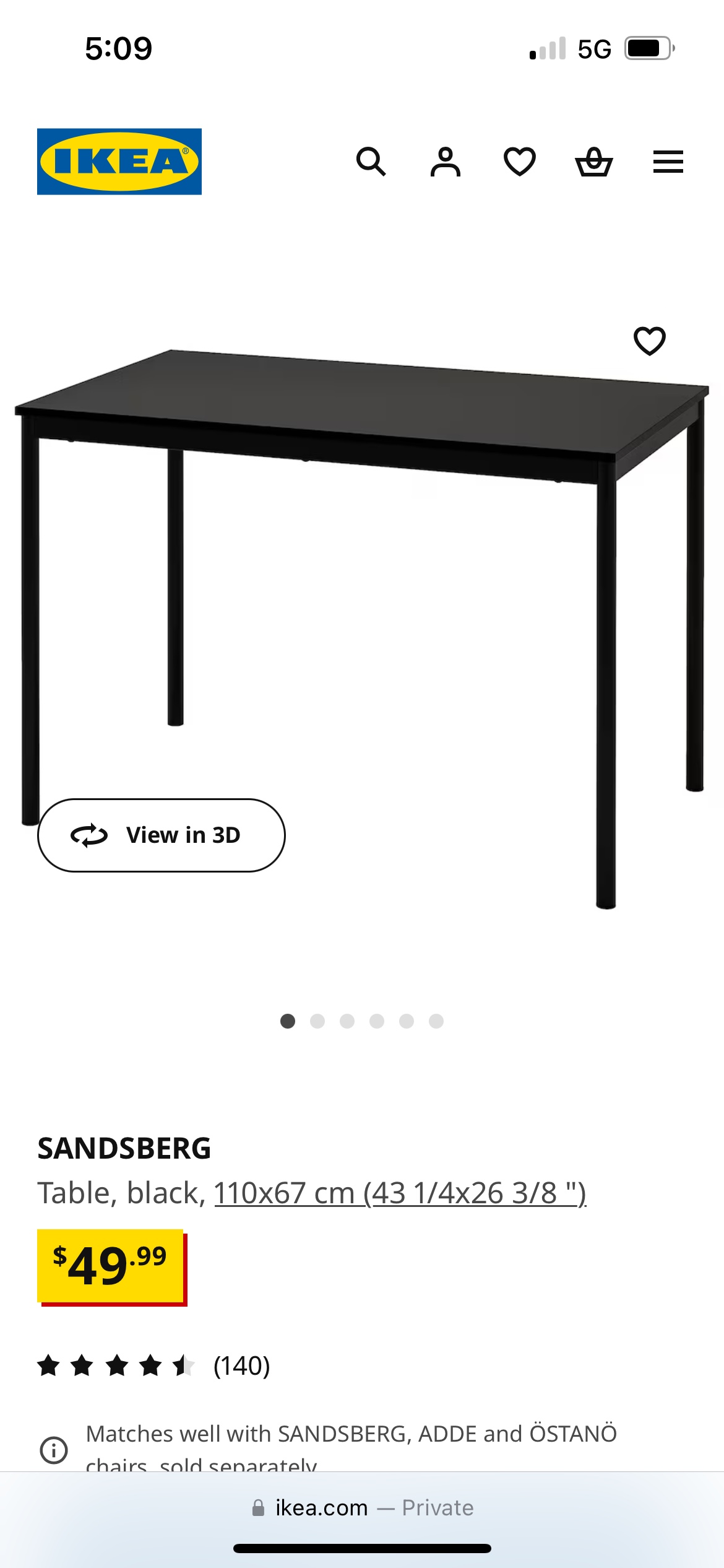 IKEA TJUSIG Shoe Bench and IKEA Sandsberg Table - photo 2
