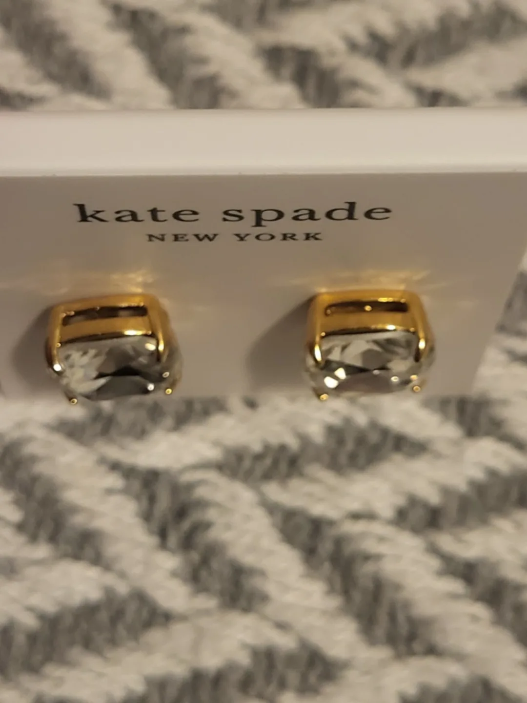 Kate Spade- Clear Earrings image indicator(3)