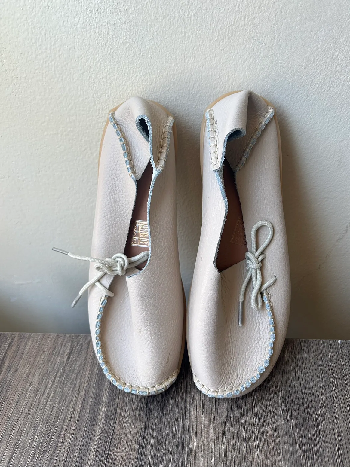 White Leather Loafers thumbnail