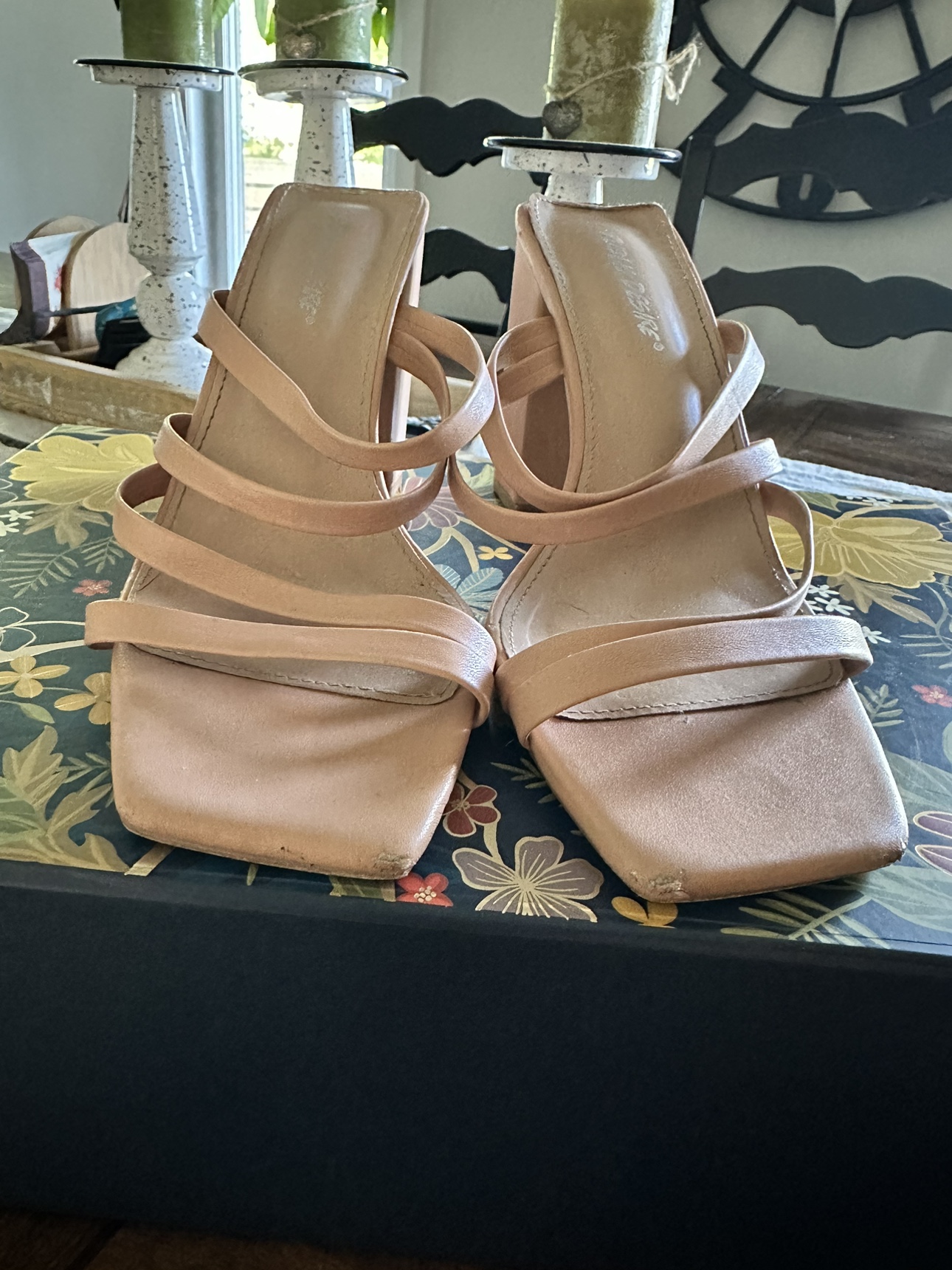 Women’s nude strappy sandal size 8.5 - photo 2