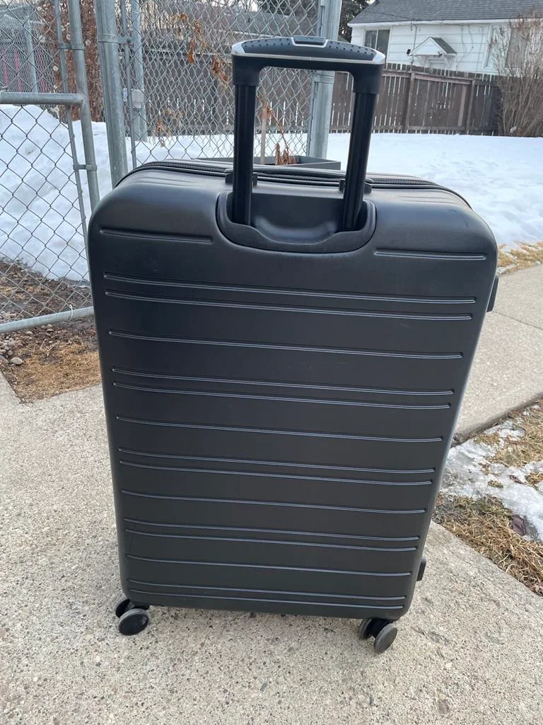Large Black Suitcase with Wheels