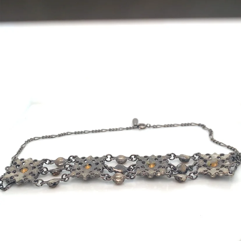 Champagne Crystal Choker Necklace image indicator(7)