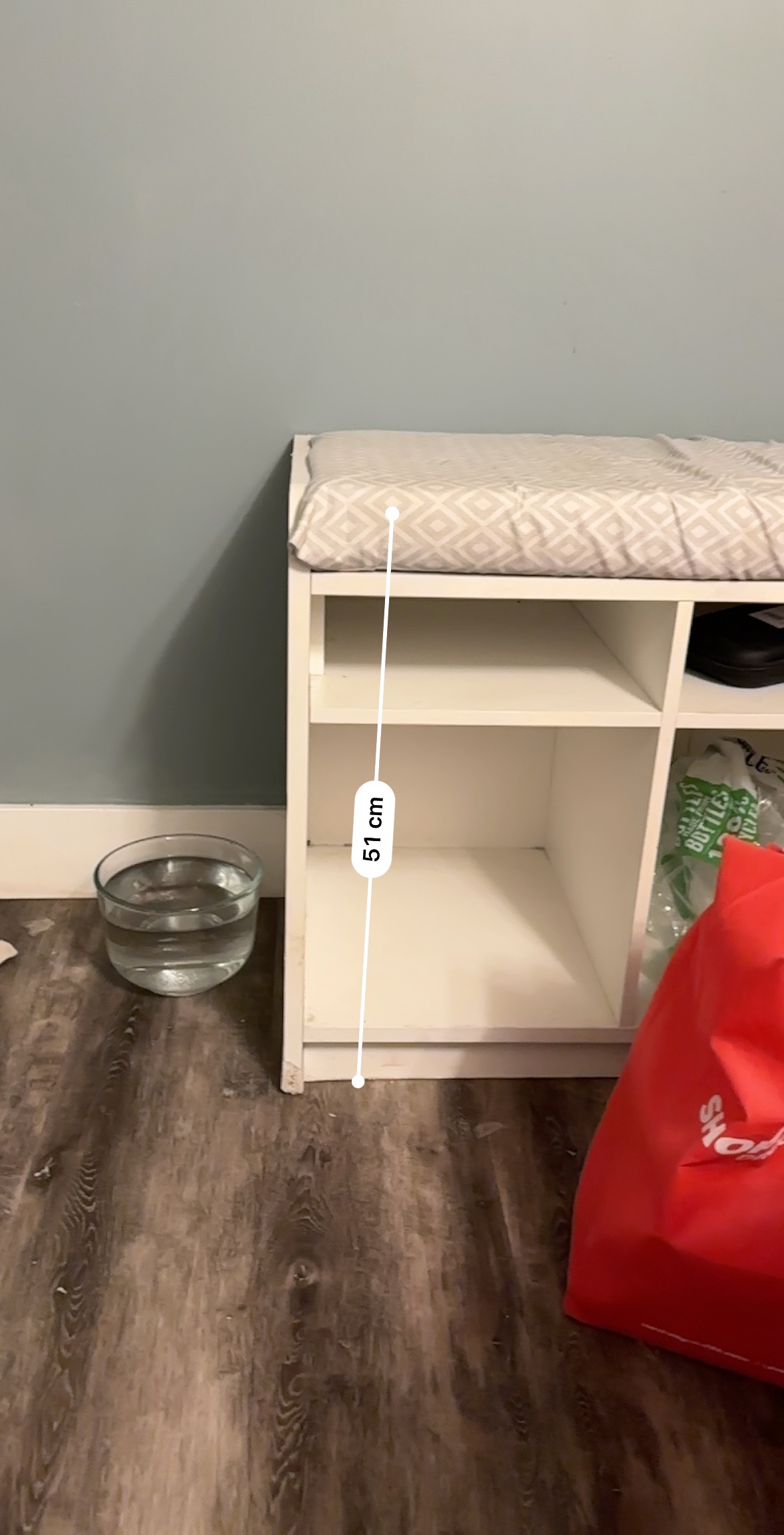 White Storage Bench / bathroom signs / wine rack - photo 2