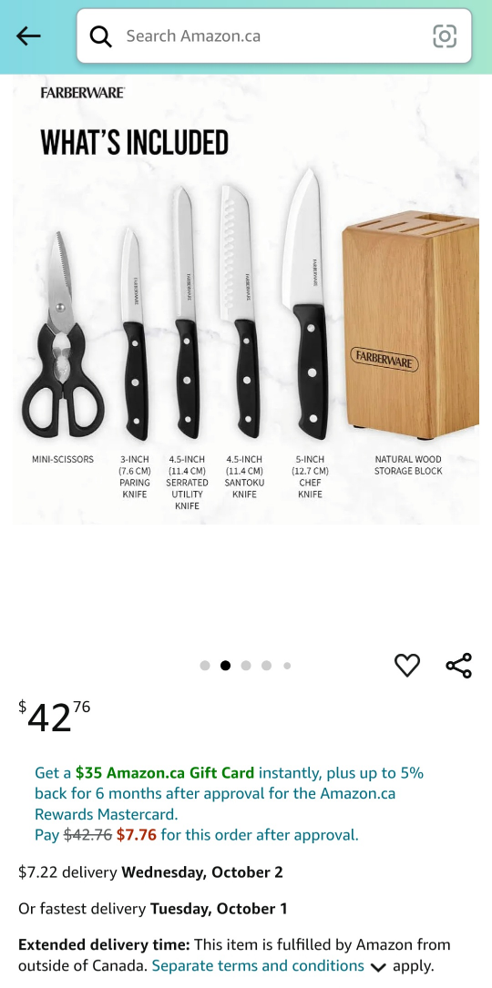 Farberware 6 pieces Triple Rivet Knife Set (NEW) - photo 4