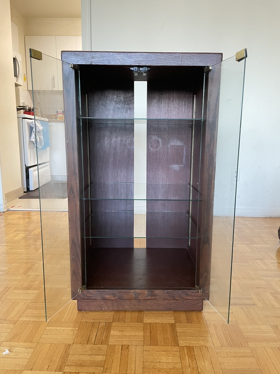 3 tier Glass Door Cabinet - photo 3