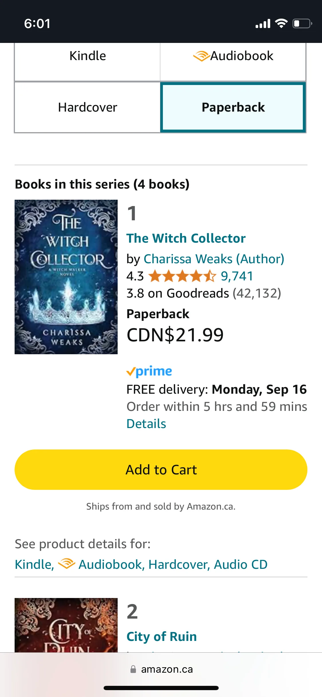 The Witch Walker fantasy/romance books 1-3 by Charissa Weaks image indicator(3)