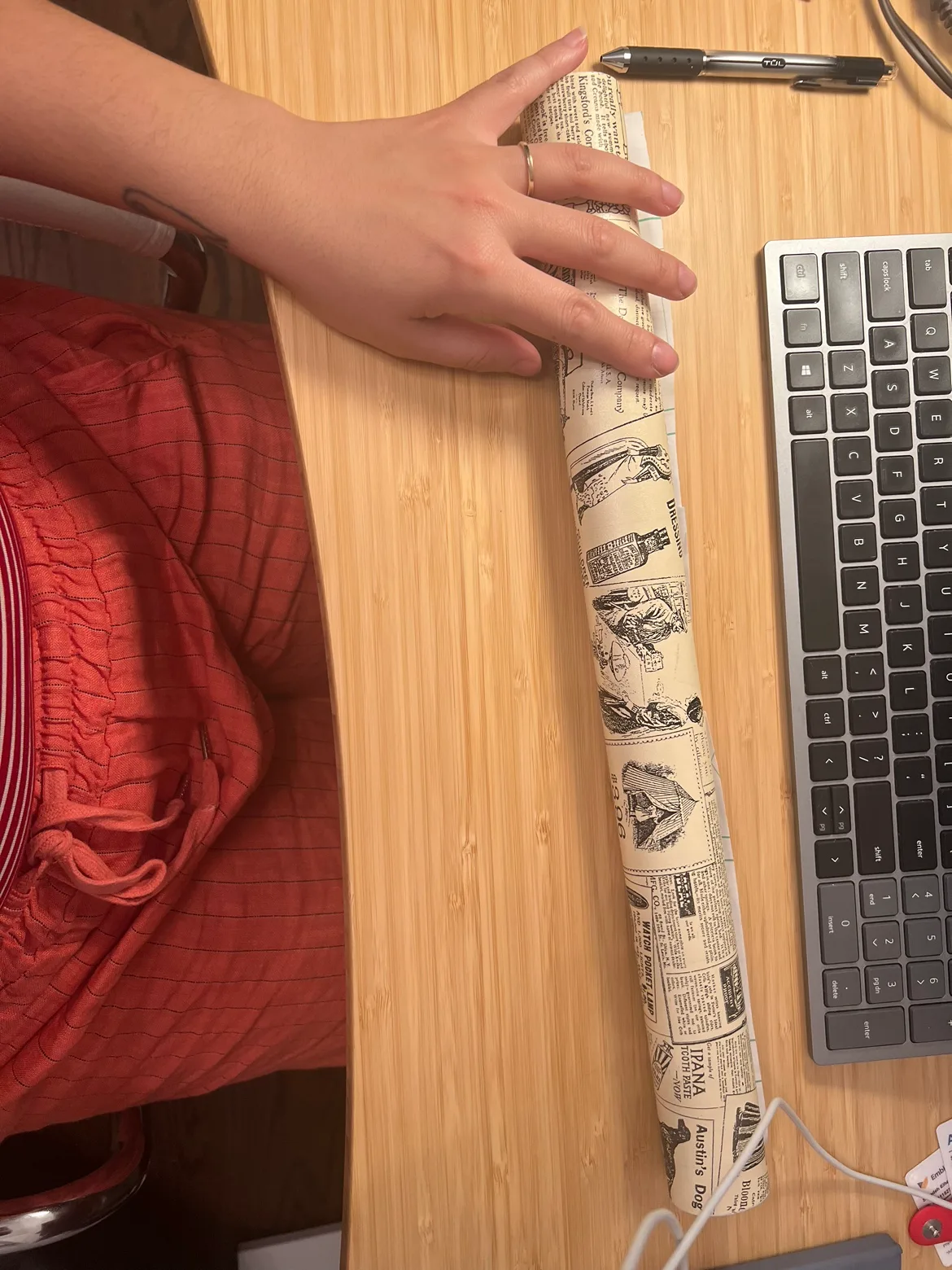 Vintage Newspaper Print Wallpaper Sticker Roll thumbnail
