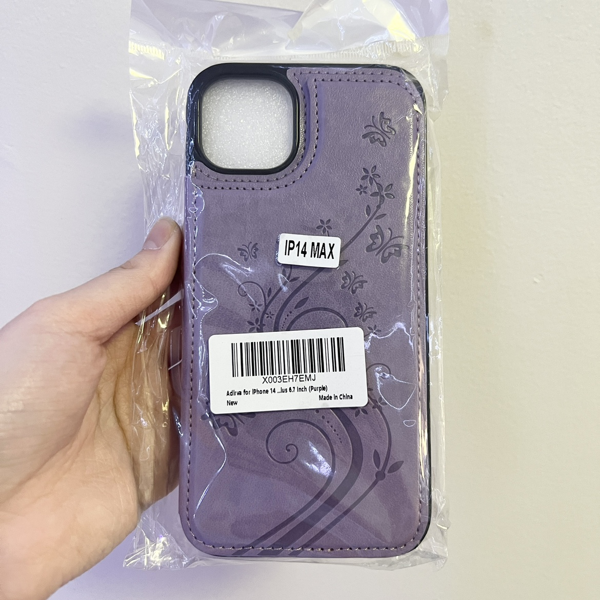 Purple Floral iPhone 14 Max Case