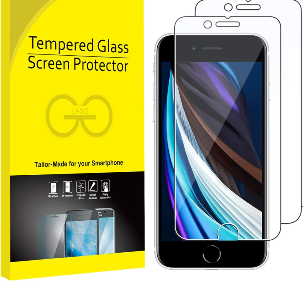 JETech Screen Protector for iPhone SE 3/2 (2022/2020 Edition)