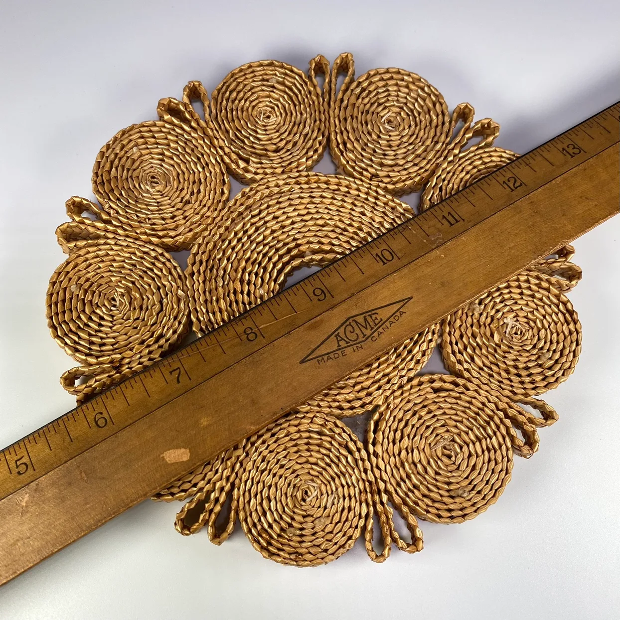 2x Vintage Raffia Trivets image indicator(3)