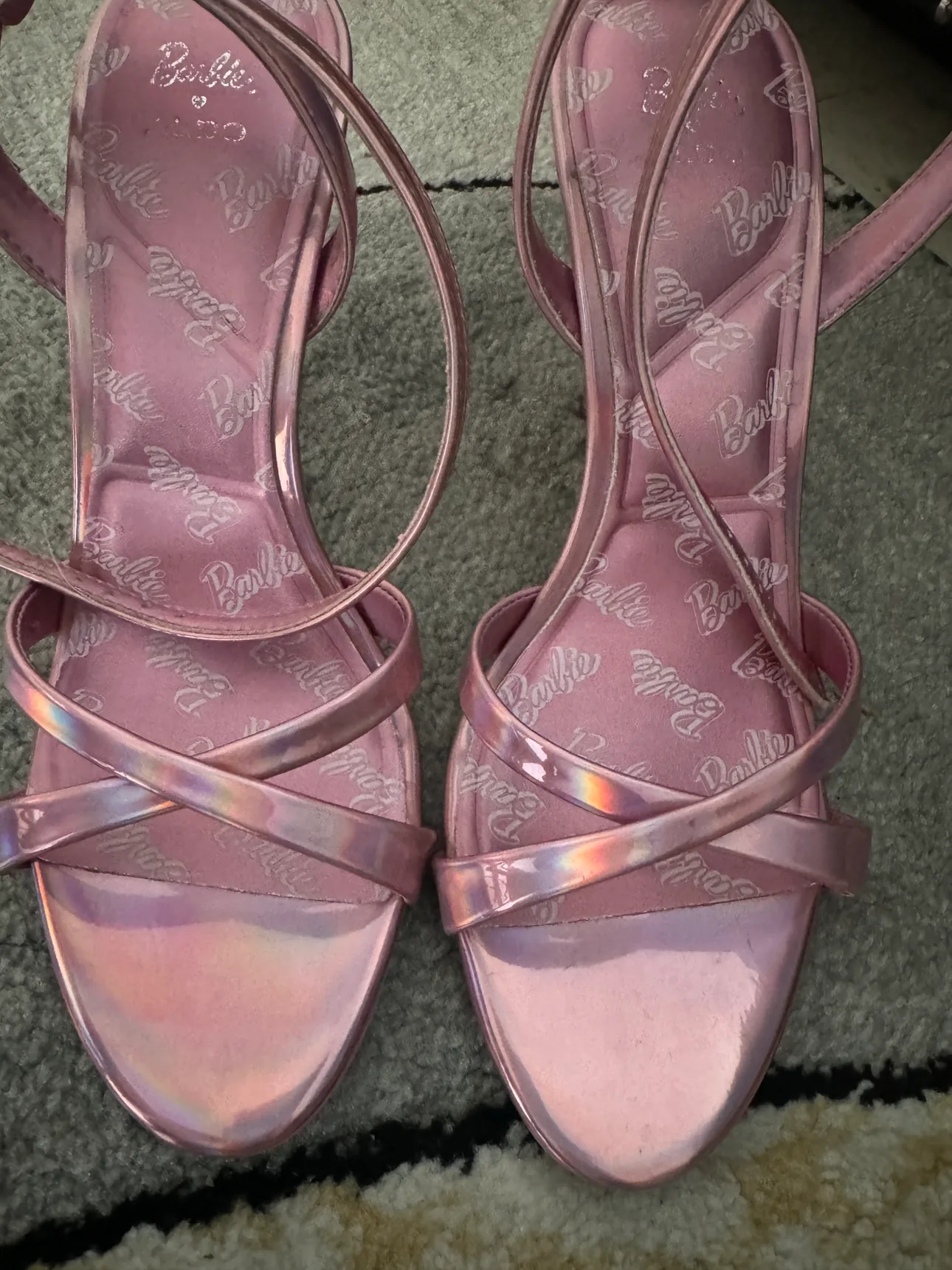 Pink Glitter Aldo Heels thumbnail
