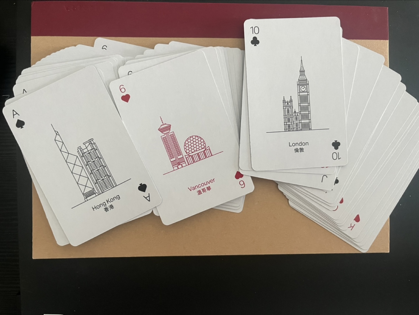 CX airline playing cards