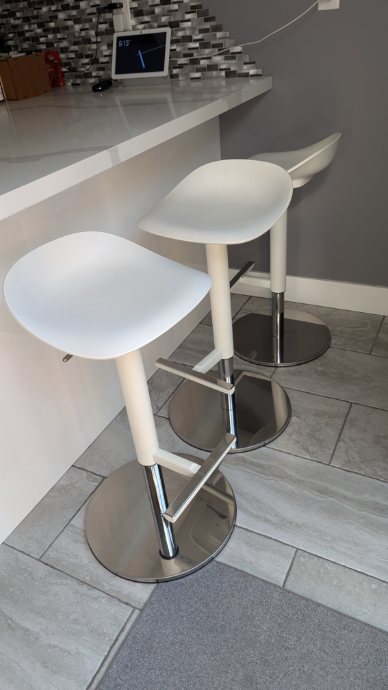 Bar stool, white, 76 cm (29 7/8 ")    3 items