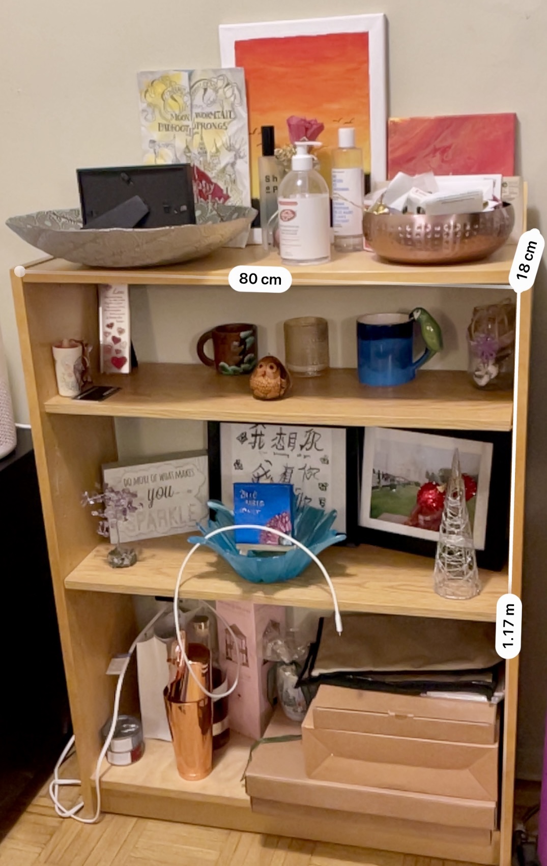 Wooden Display Shelf: Pick up only