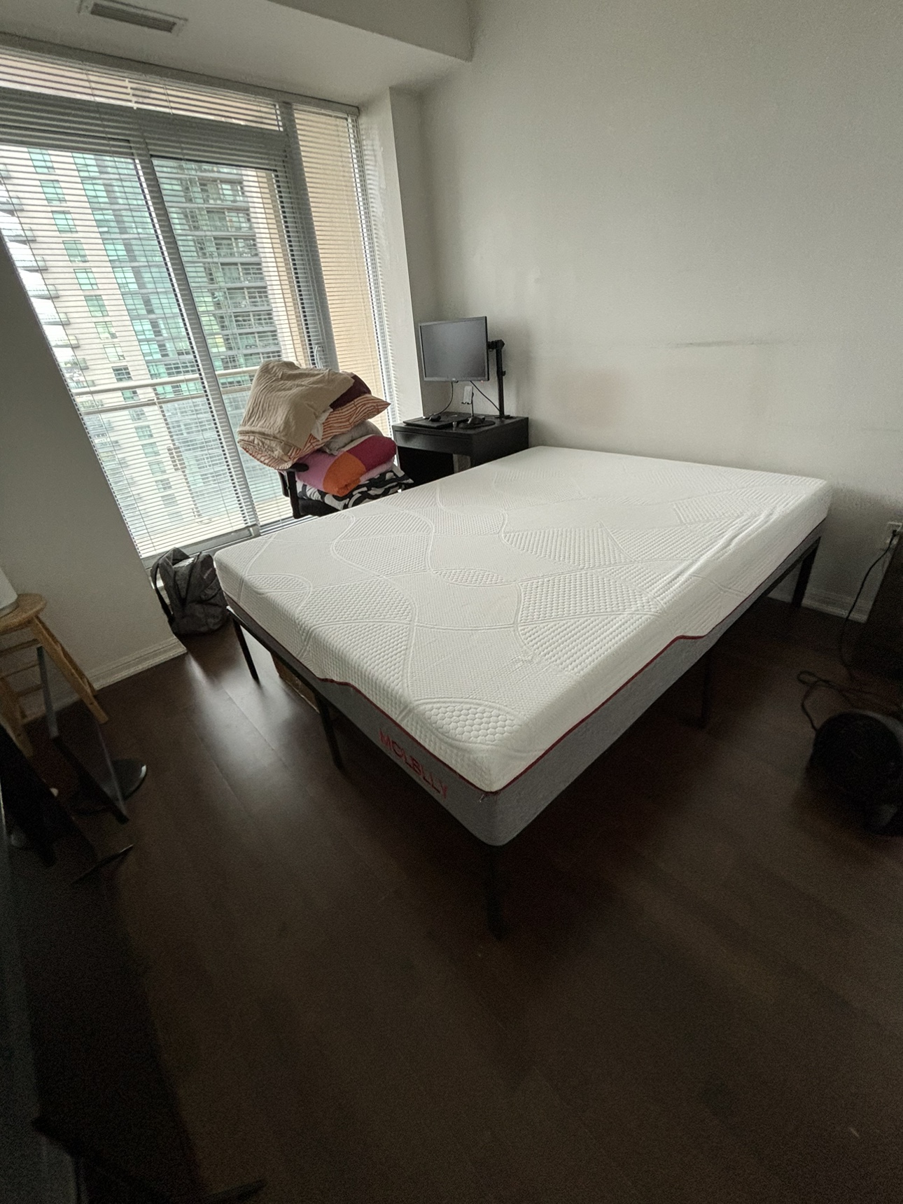 Queen Size Bed Frame and Mattress
