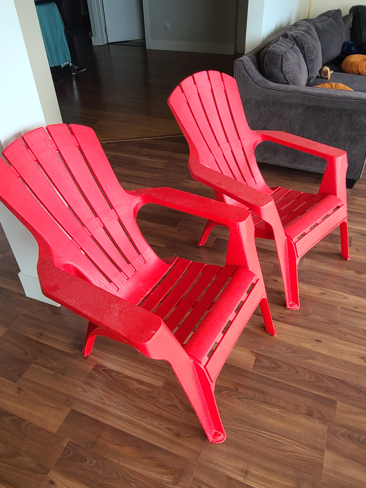 Red " muskoka" chairs (Set of Two) - photo 2
