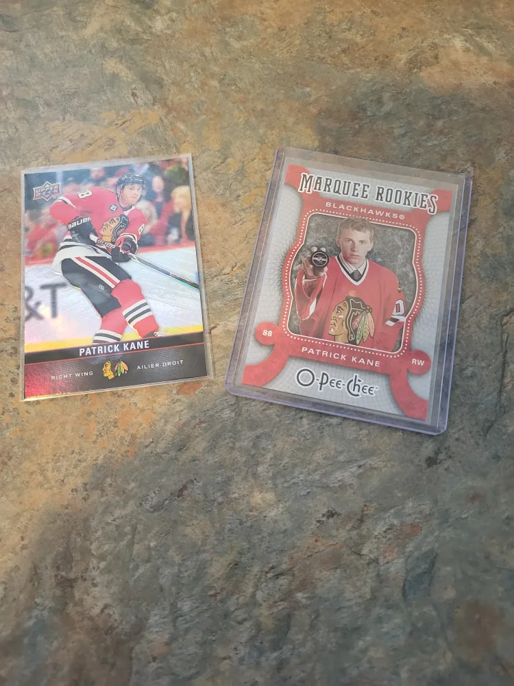 Patrick Kane Hockey Card and rookie  card. thumbnail