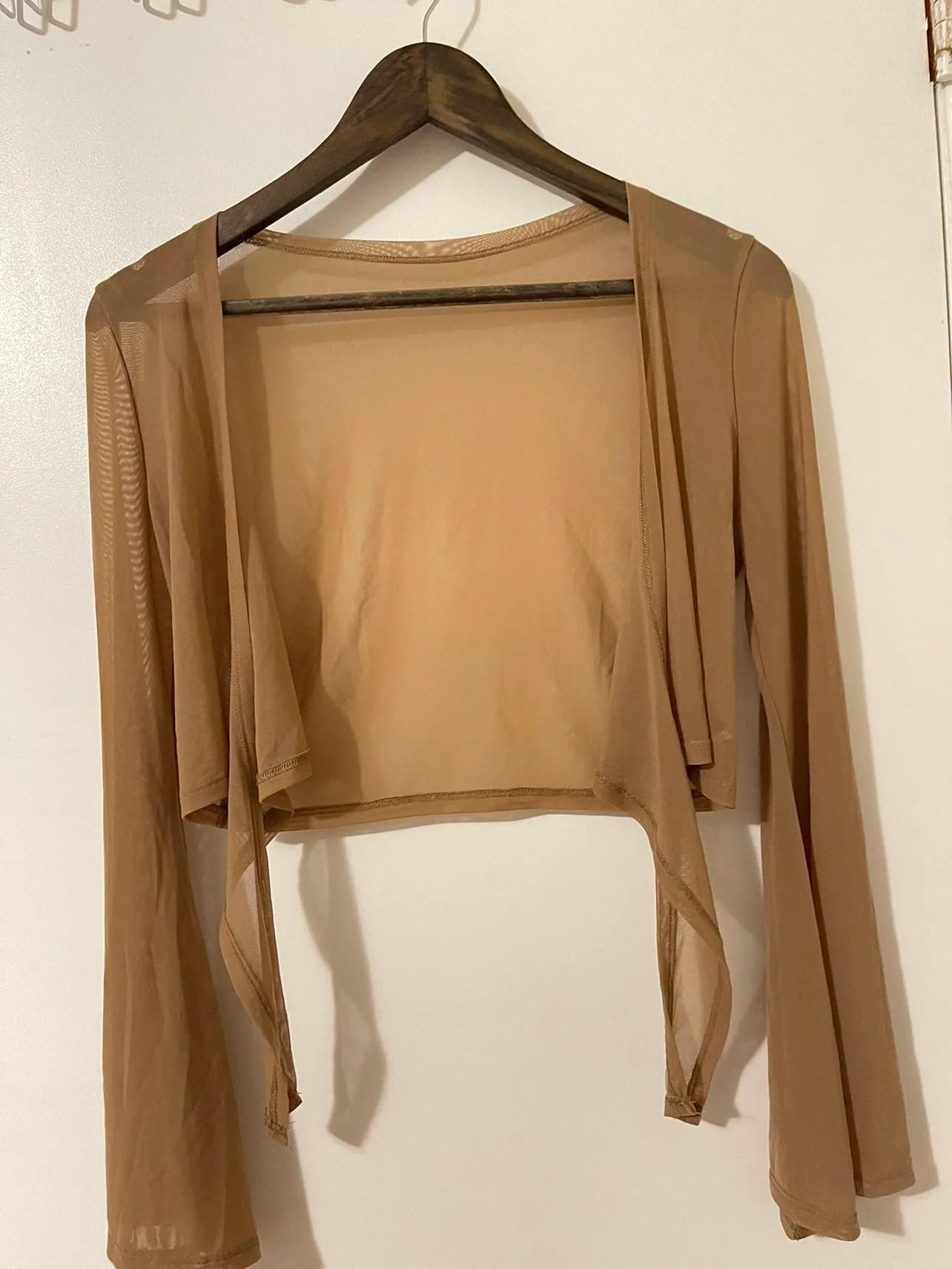 Long Sleeve Mesh Top