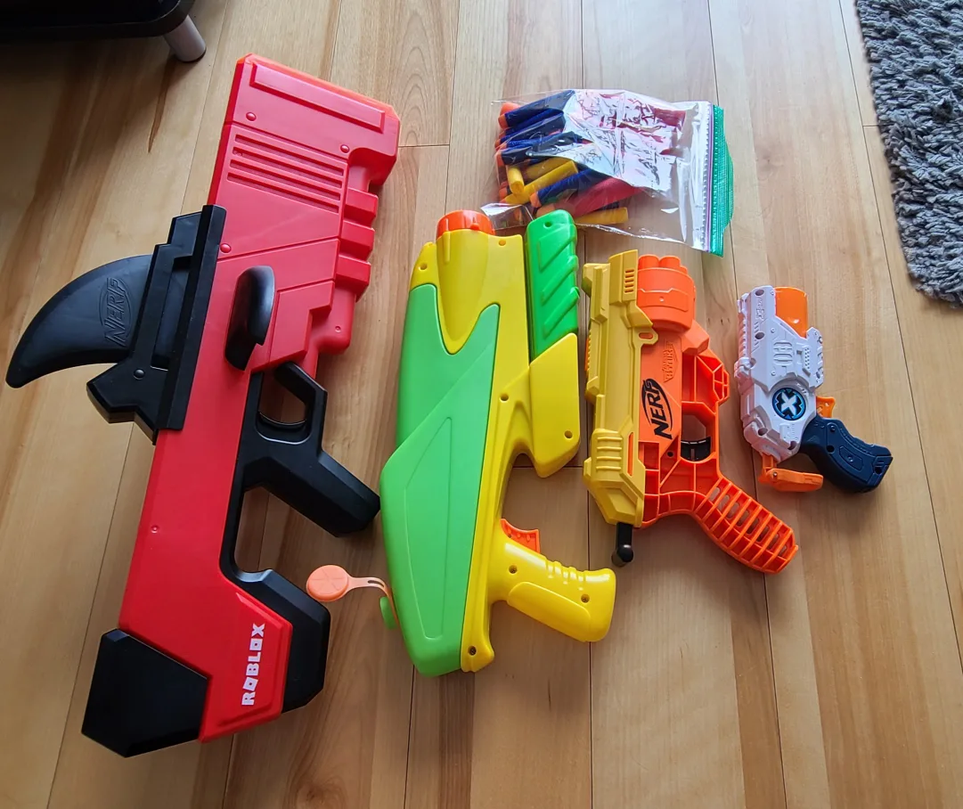 All for $10: Nerf Roblox and water Gun Lot thumbnail