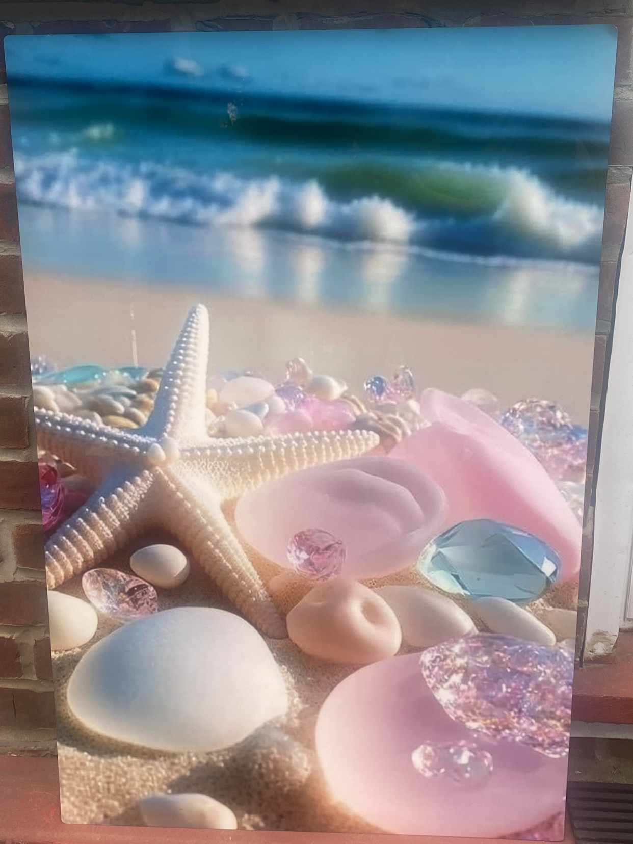 Gorgeous wall art 36” by 24” beach metal print #freecycle - photo 2