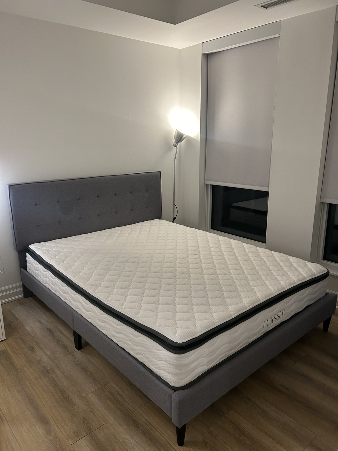 Queen Bed Frame with Mattress
