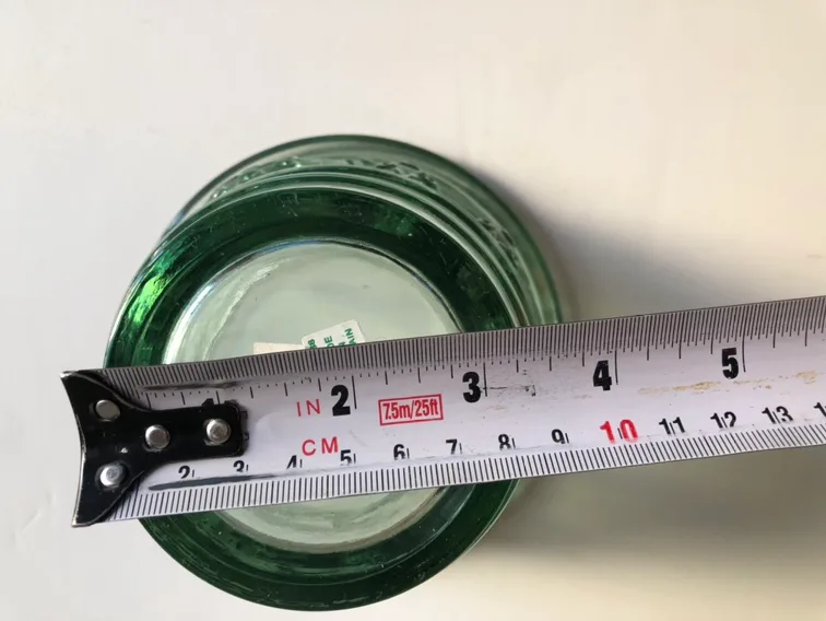 Spanish Recycled Green Glass candle holder /  planter image indicator(6)