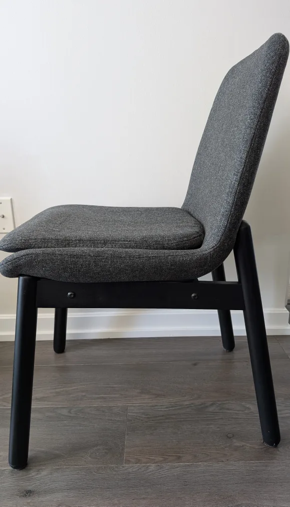 IKEA VEDBO Table & 4 Gray Chairs image indicator(7)