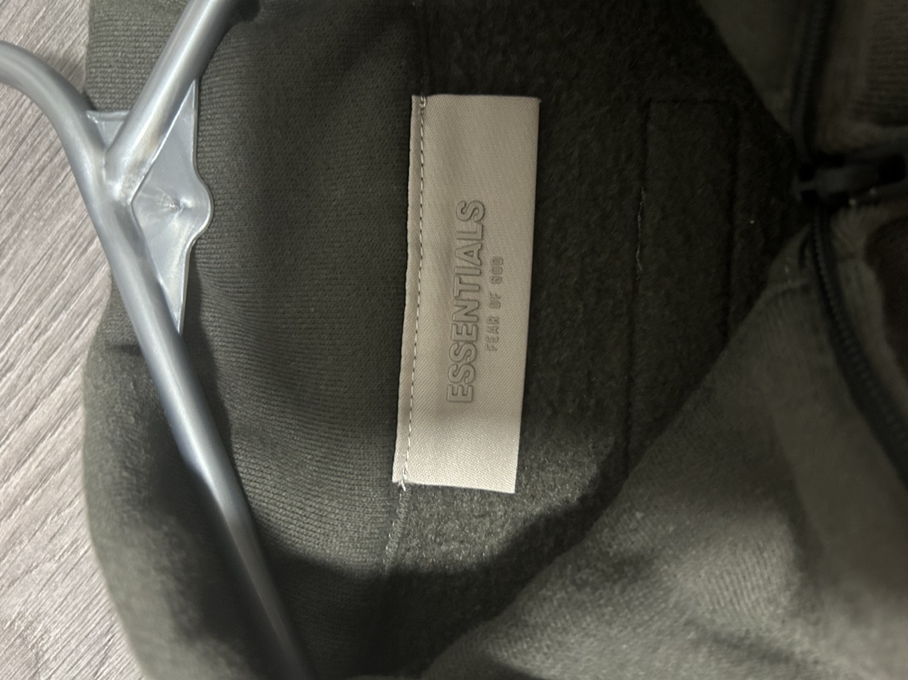 Essentials Fear of God Zip Up Hoodie - photo 2