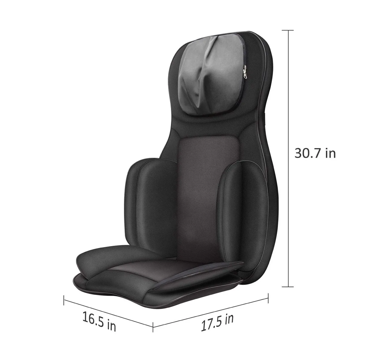 Shiatsu  Neck Back Massager chair Pad with Heat & Compre image indicator(4)