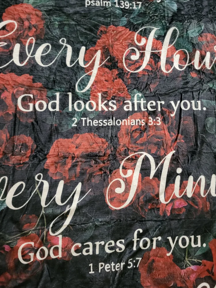 Floral Throw fleece Blanket image indicator(3)