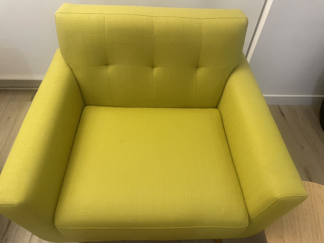 Sofa With Fabric In Wheatgrass - photo 2