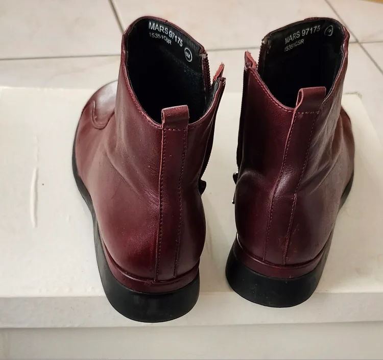 Burgundy Leather Boots image indicator(4)