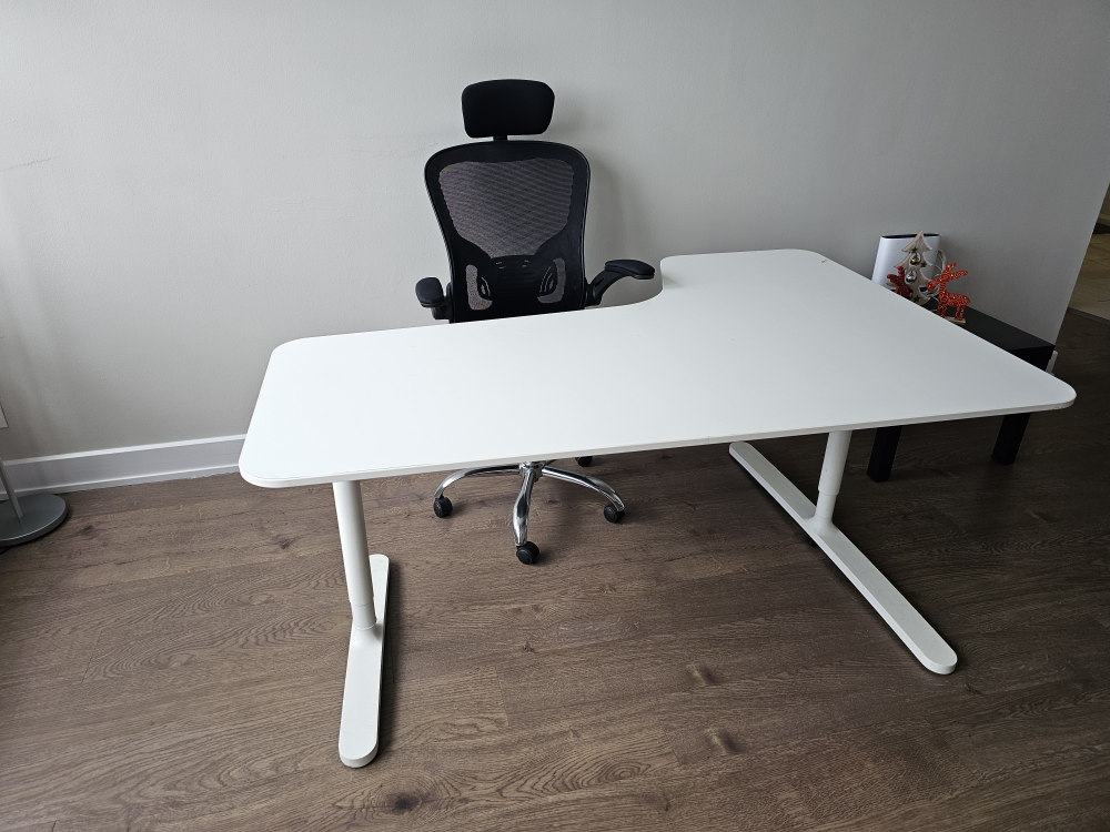 White Corner Desk