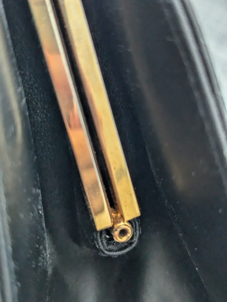 Vintage Valentino Orlandi Black Leather Shoulder Bag image indicator(5)