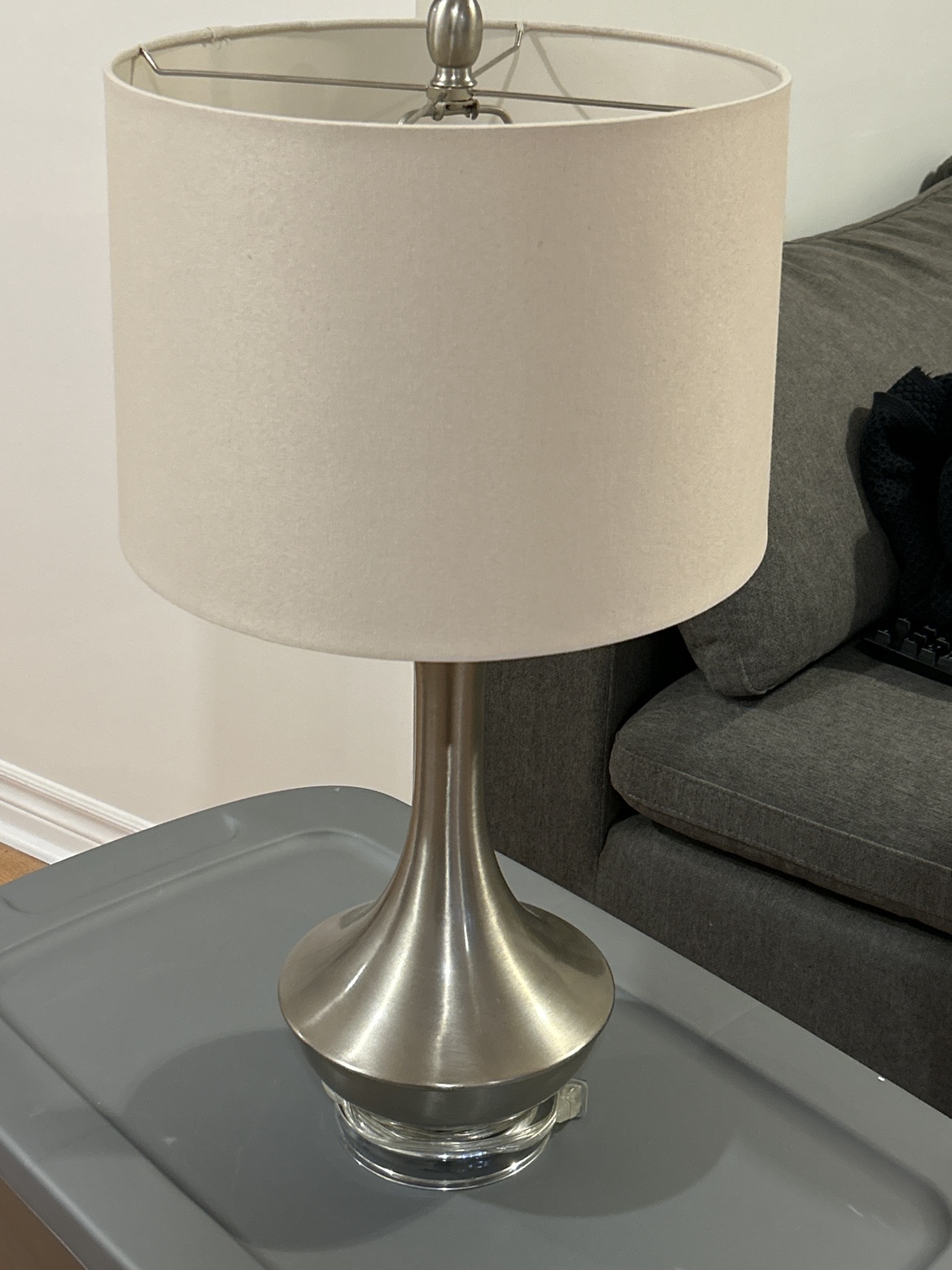 Table Lamp Brushed Nickel