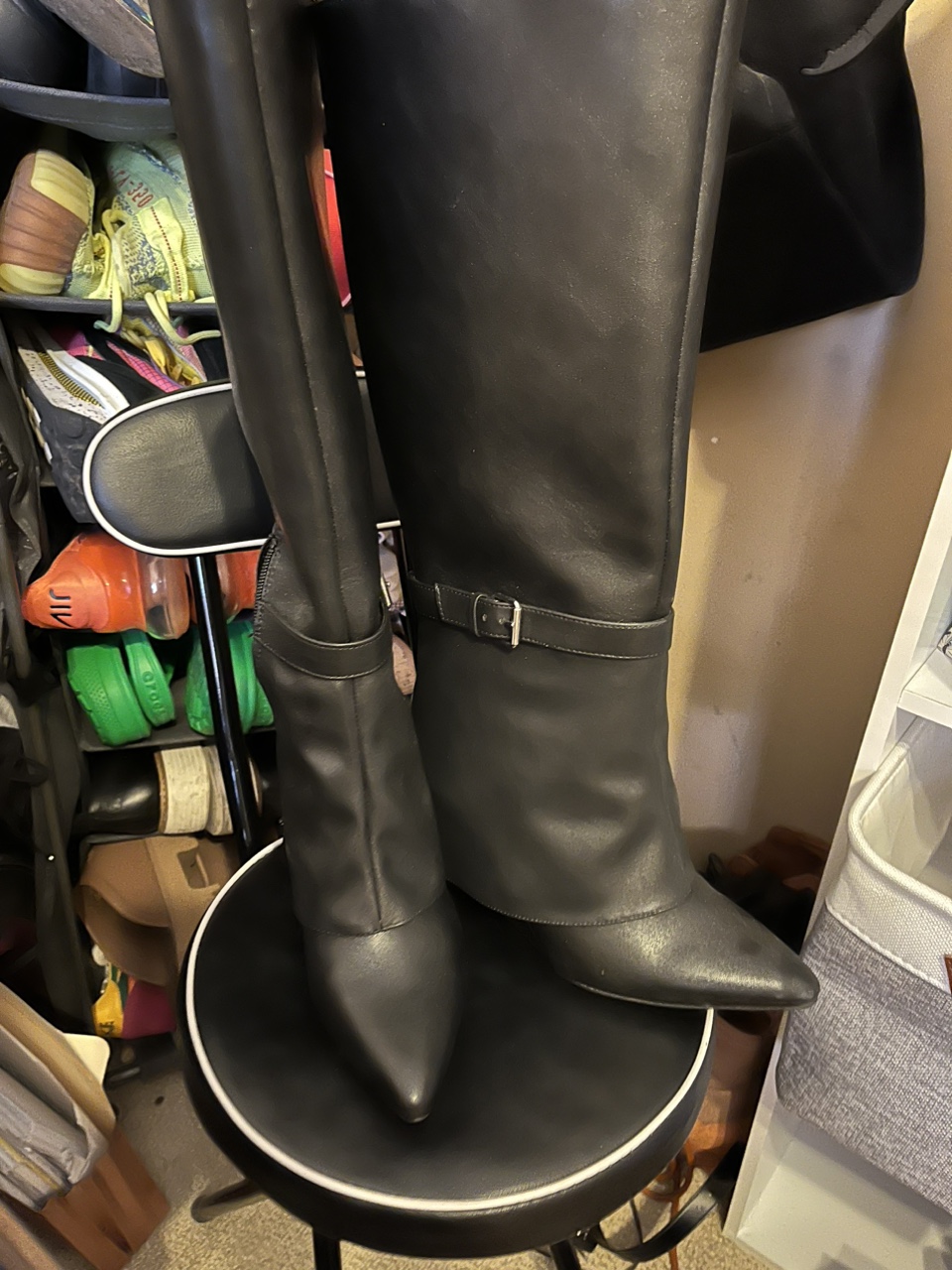 Black Knee High Boots