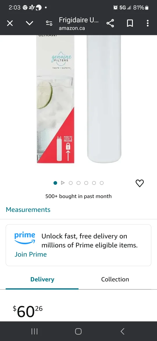 New Frigidaire Pure Source Ultra Water Filter ULTRAWF image indicator(5)