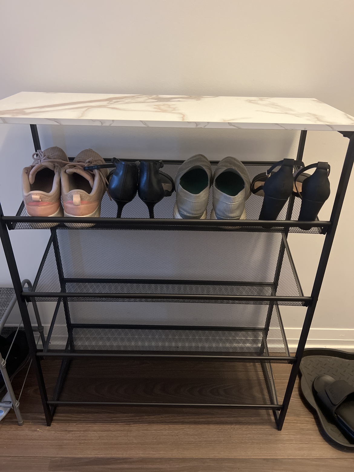 Shoe Rack with Marble Top - photo 2