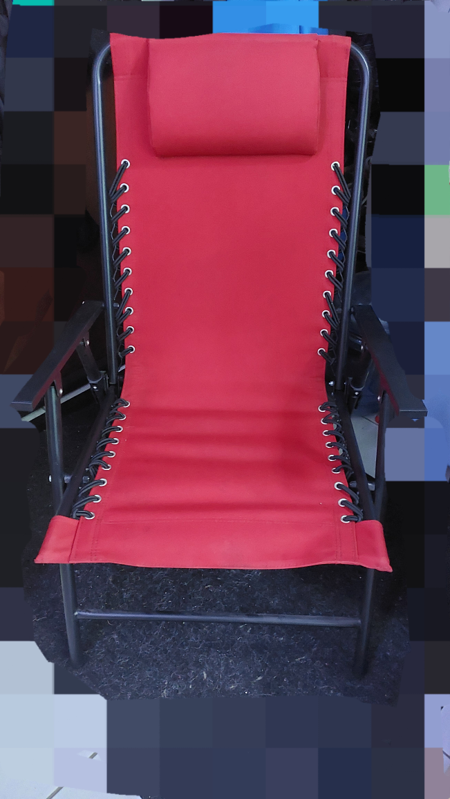 Red Folding Zero Gravity Patio Chair