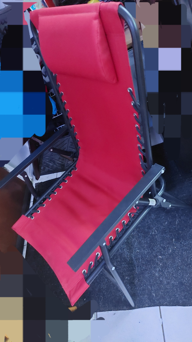 Red Folding Zero Gravity Patio Chair - photo 2
