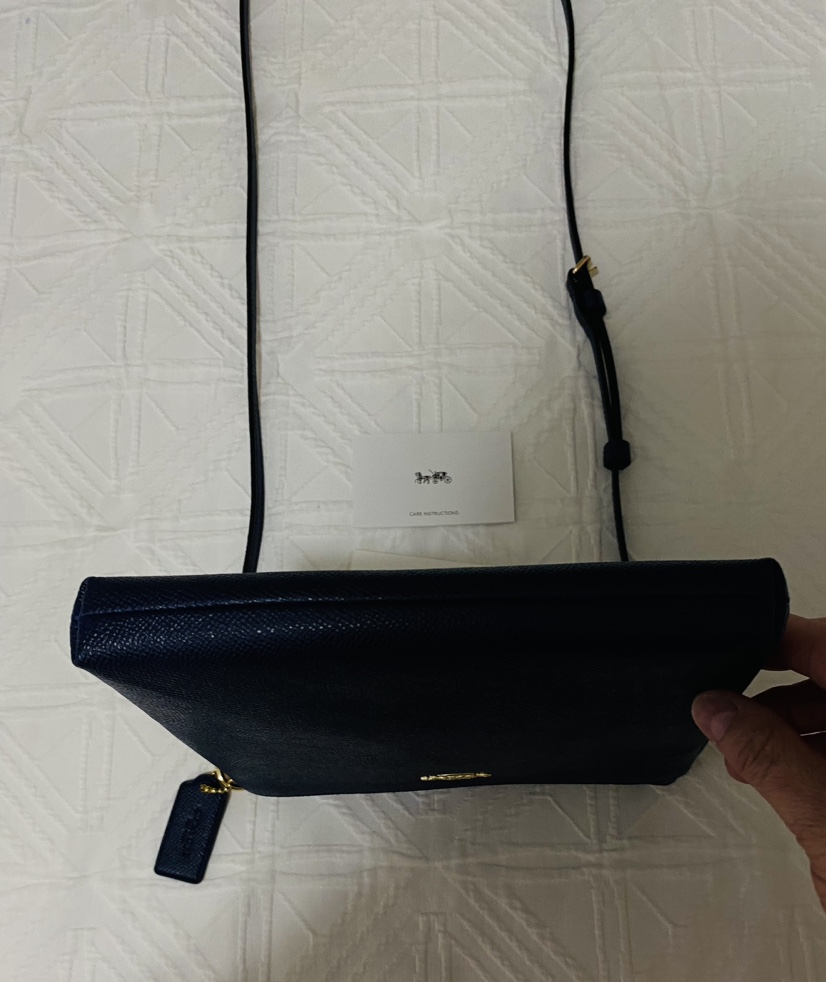 Coach navy blue rich signature Crossbody bag - photo 5