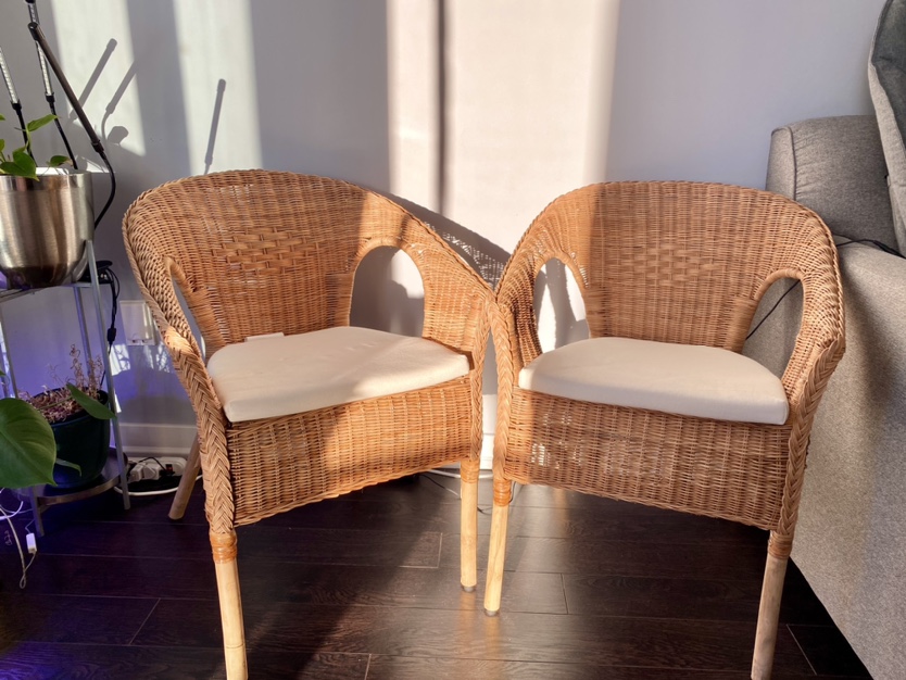 Wicker Armchairs with Cushions - photo 3
